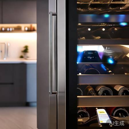 智能红酒柜，科技守护佳酿。