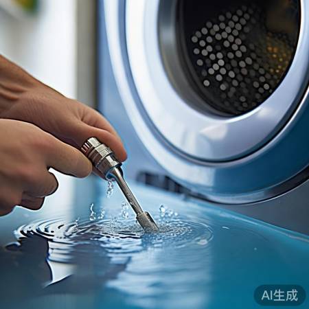 小心插入止水针，止漏无忧。