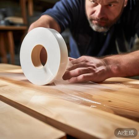 剪胶带先定长度，省材又高效。