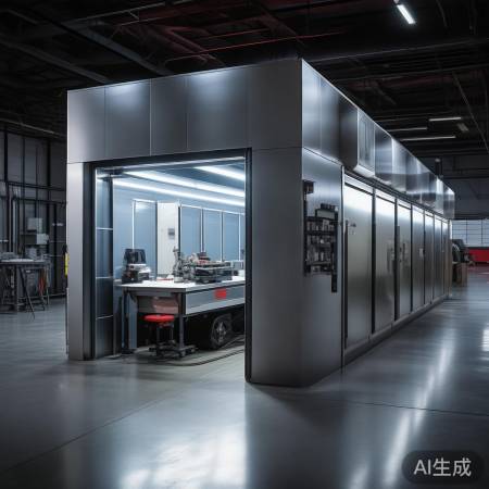 高品质防盗门烤漆房，环保安全选