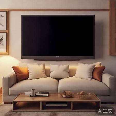 挂式电视摆沙发上方,留空易风水