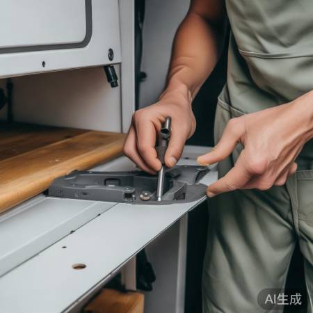 壁挂炉底部螺丝安装步骤简述。