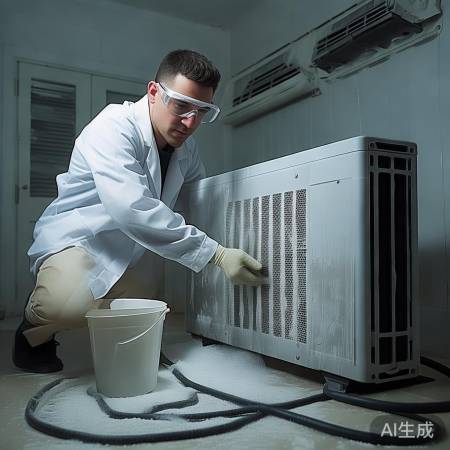 清洗空调冷凝器,散热更佳
