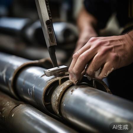 切割管道,涂抹胶水,连接管道。