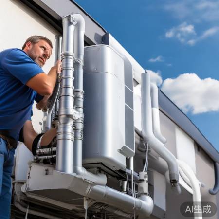 热水器安装，排气管道PVC/P