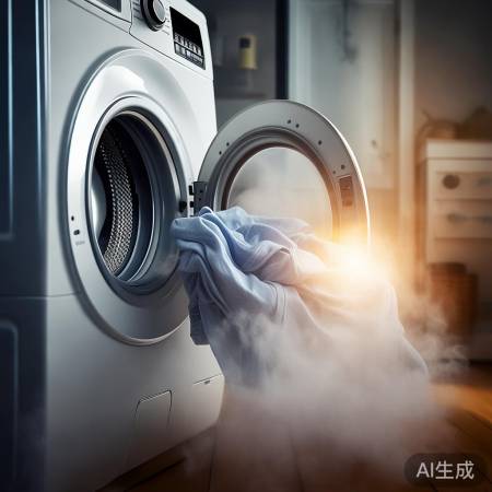 洗衣机余温干燥衣，延长停留效果