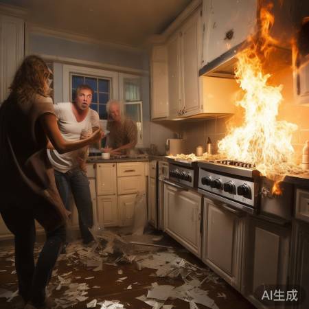 集成灶爆炸,瞬间危害生命安全。