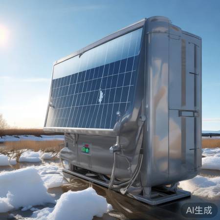 大太阳能水箱，燃气加热防冻。