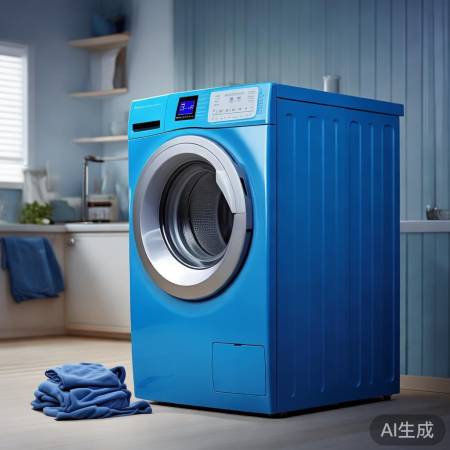 “55公斤小蓝盒洗衣机,静音高