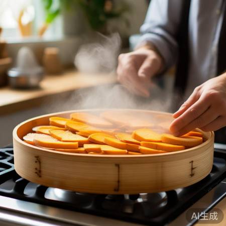 “红薯片蒸煮时间速查!”