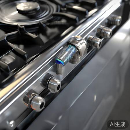 森歌集成灶机头联接要点:燃气管