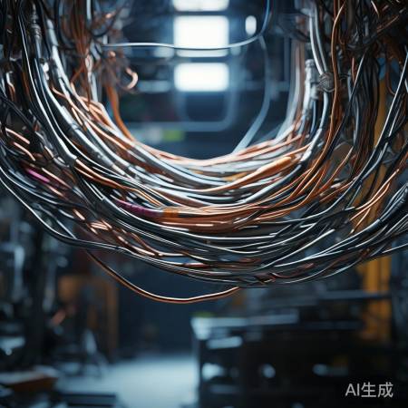 电线交织连接图