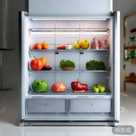 奥马冰箱无孔设计,保鲜防污染。