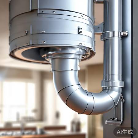 排烟管直径宜适中,影响排烟及美