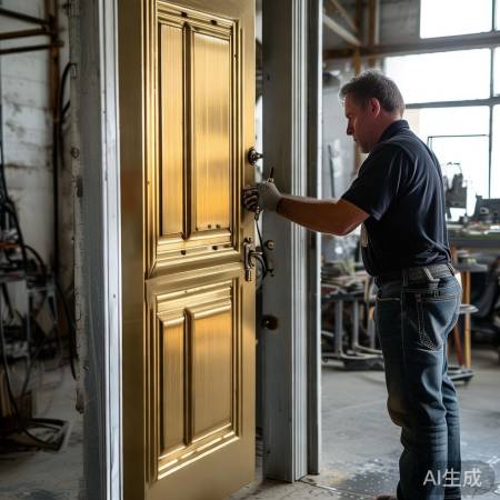 富源专业喷漆,保障门寿命安全