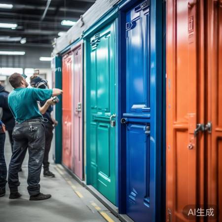 富源防盗门喷漆,专业定制,实惠