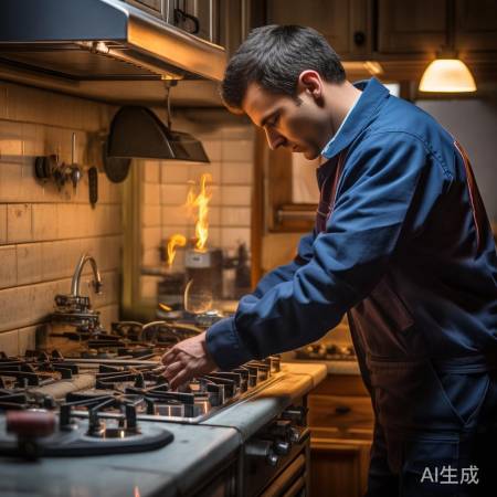 燃气灶维修：检查压力，清洗燃烧