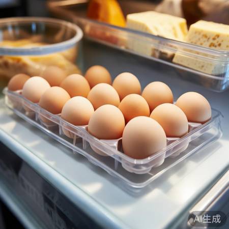 鸡蛋奶酪有序放,通风密封保新鲜