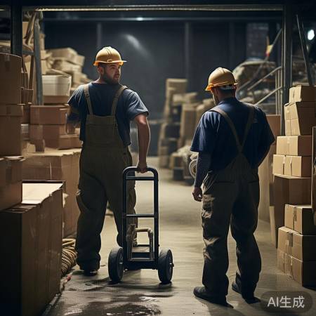 搬运准备:路线畅通,工具齐备,