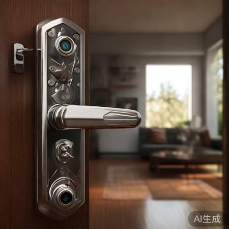 半自动指纹锁:机械驱动,宣传误