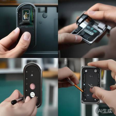 kkd指纹锁，新电池安装完毕