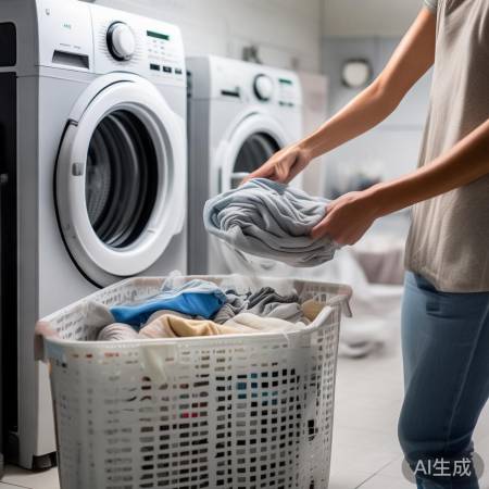 衣物分类洗，保洗衣机。