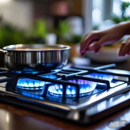 燃气灶火力灵活，省时省电。