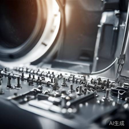 洗衣机盖螺丝拆解