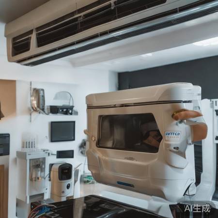 日立空调安装预留线缆，备智能化