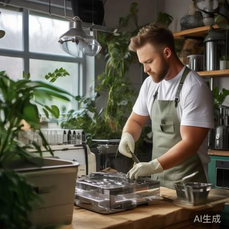 环保师傅修消毒柜，守护家园绿意