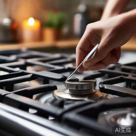 清洁火孔,确保燃气流通。