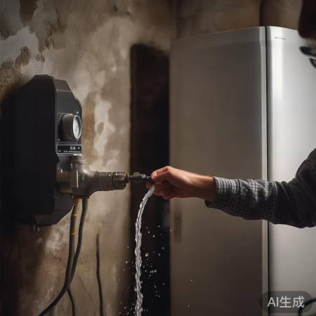 壁挂炉水压低,补水至标准范围。