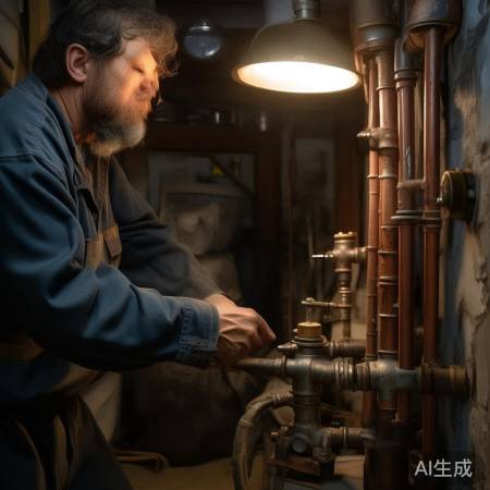 水管裂缝,关阀换水管,同材质保