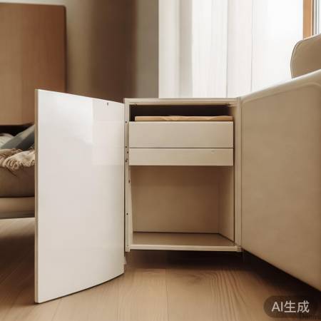 角落置柜,节省空间妙法。