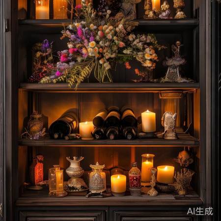 酒柜添饰,温馨添氛围