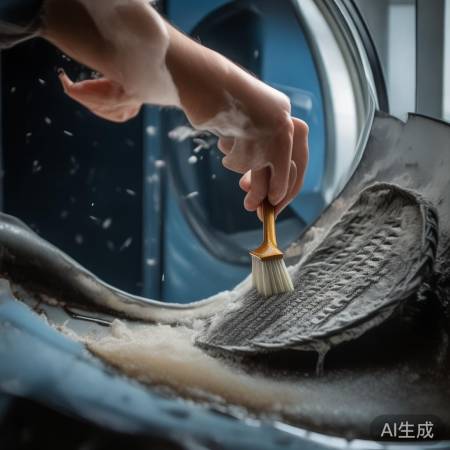 洗衣机内壁油渍刷洗法