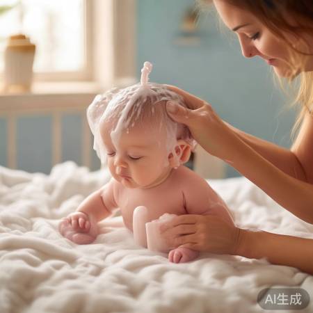 宝宝洗头洗衣机，呵护头皮健康！