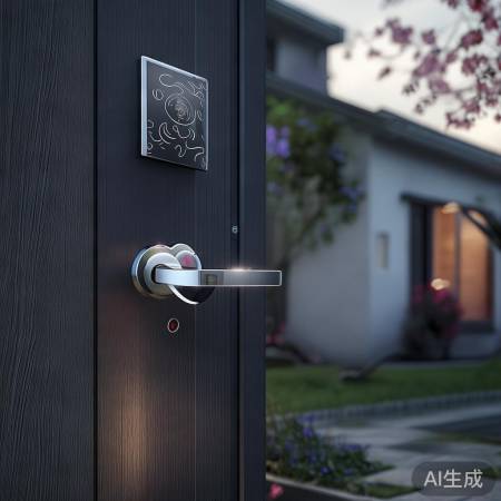 樱花指纹锁防撬报警，护家安心！