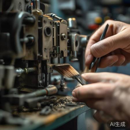 清理锁舌，除杂检查。