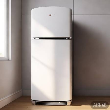 美的325冰箱，简约白，厨房百