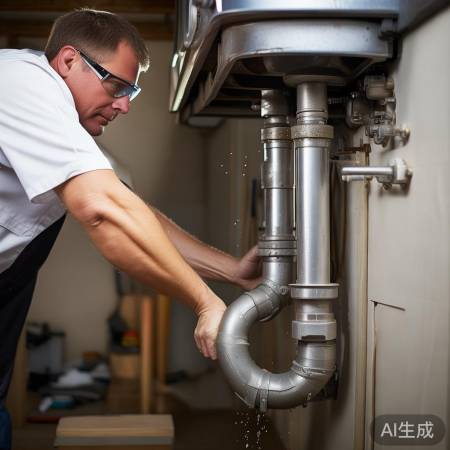 检查排水管，调整安装，防漏水