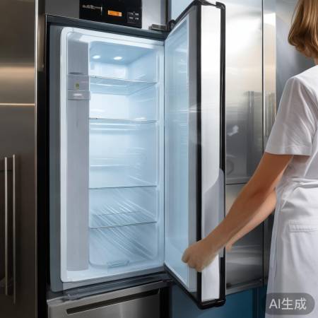 冰箱消毒后，闭门待20分钟。