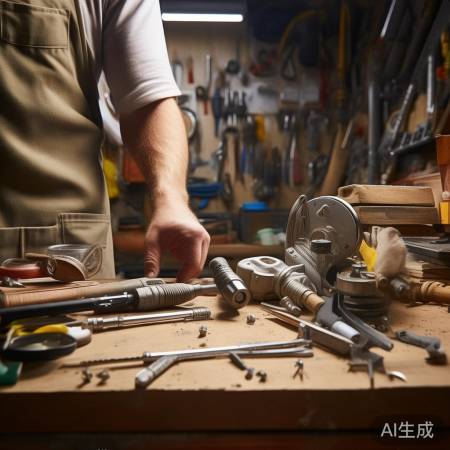 备工具材料,安装燃气灶。