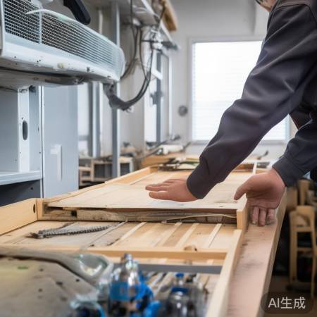 安装木托盘，水管上方防膨胀。