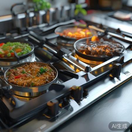 三灶燃气灶，高效不占空间