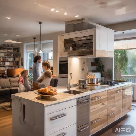 普尔集成灶橱柜，定制个性家居风