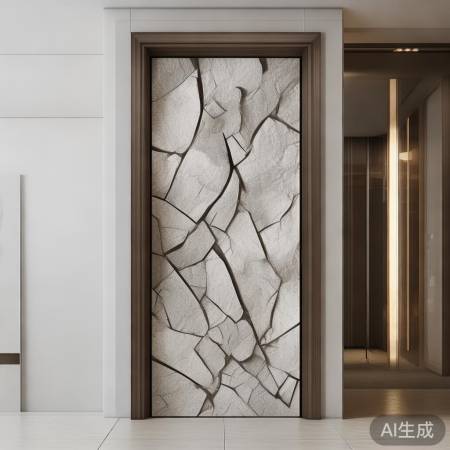 岩板门,质感高级,现代简约风。