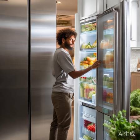 冰箱洁净白醋香。