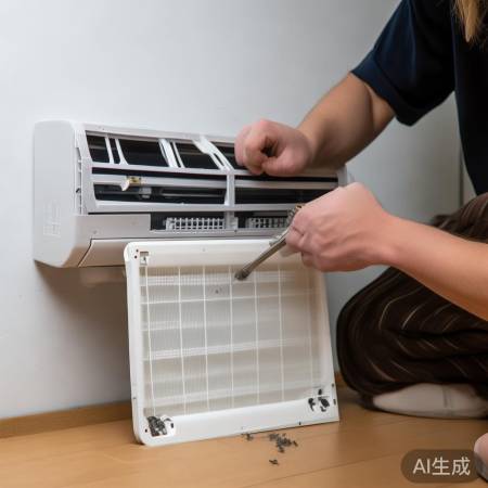 拧螺丝取空调滤芯