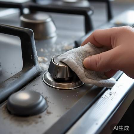 清洁燃气灶按钮触点，恢复使用